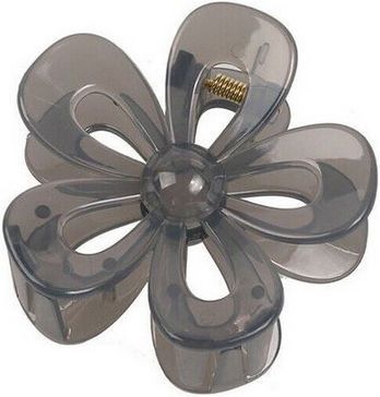 Ecarla Hair Clip-clasp Flower Transparent Gray Sp246sz