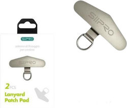 Siipro Lanyard Patch Pad Κινητό – 2 Τεμάχια Ασημί