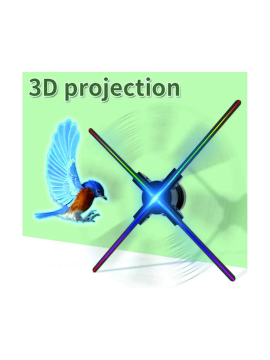 Projector Decorative Light Hologram Fan LED RGB 3x3cm