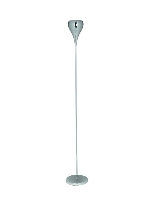 Gallis Floor Lamp with Socket for E27 Bulb Silver