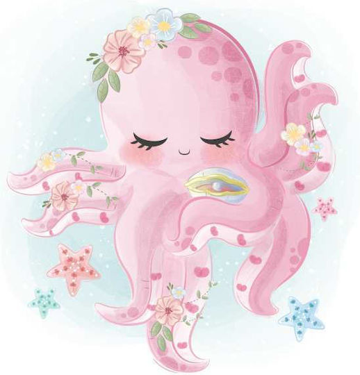Детски Плакат Little Octopus 50x40см