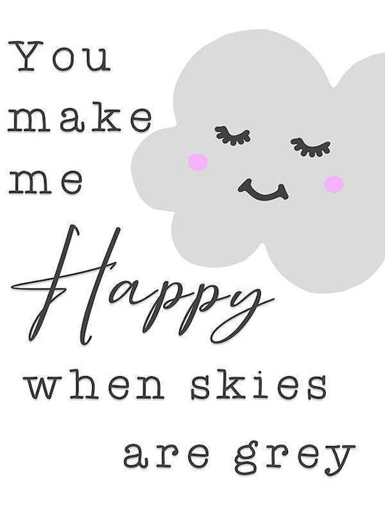 Kinderposter You Make Me Happy 50x40cm