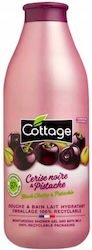 Cottage Gel De Duș Hidratant Lapte De Duș Și Baie Cireșe Negre Și Fistic 750ml