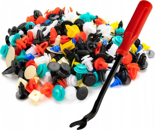 Universal Car Clip Set 200 Pcs + Pullers Remover