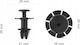 1x Threshold Strip Mounting Clip Bmw E90 E91