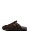 Leather Women's Sandals Brown