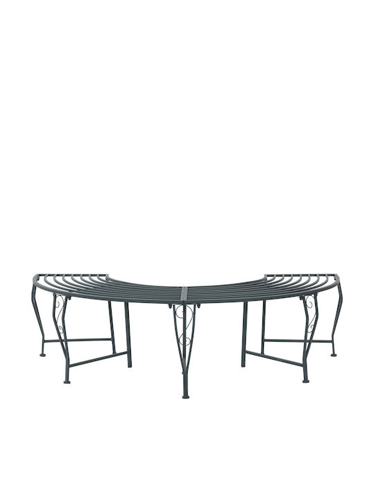Metallisches Gartenbank Grau 160x80x44cm