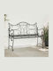 Bancă De Exterior Metalică Gri 114x56.5x90cm