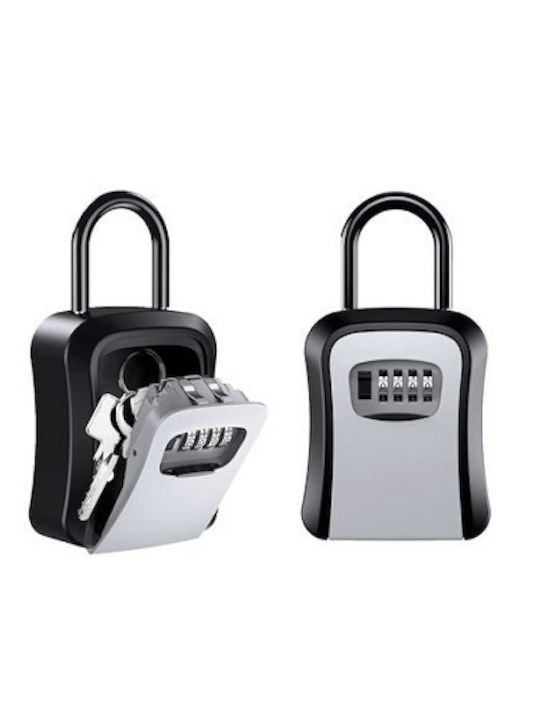 Metallic Combination Key Holder with Lock 9.2x4.2x11.6cm