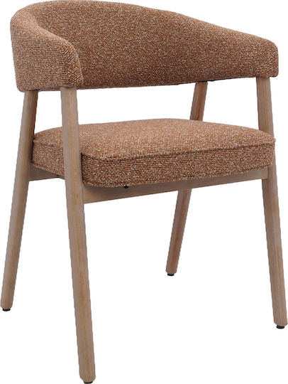 Стол За Трапезария Alera 57.5x57.5x79.5см Теракота/Естествен