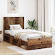 vidaXL Wooden Bed Headboard Brown 97x100cm