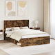 vidaXL Wooden Bed Headboard Brown 141.5x100cm