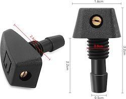Universal Windshield Wiper Nozzle Front Fog Lights