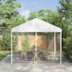 vidaXL Seite Für Kiosk Weiß 3.6x3m