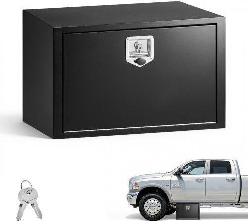 Vevor Underbody Truck Tool Box 762 X 457 X 457 Mm Κουτί Αποθήκευσης Τρέιλερ Χάλυβα Βαρέως Τύπου Κλειδαριά & Κλειδιά Αδιάβροχη Οργάνωση Αποθήκευσης Τρέιλερ Κάτω Αμάξωμα Λαβή T Φορτηγό Van Suv Μαύρο