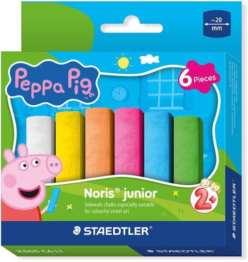 Staedtler Straßenmalkreide Nj Peppa 6 Kreiden Etui Tasche