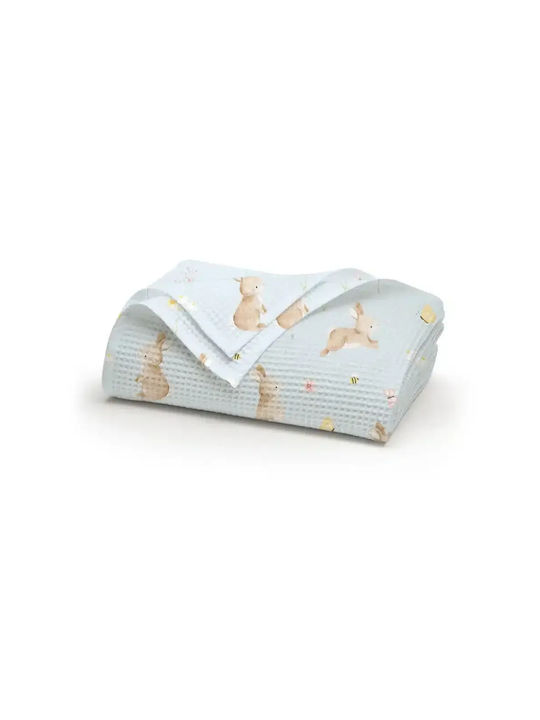 Borea Waffel Kinderdecke Blush Blush 160x240cm