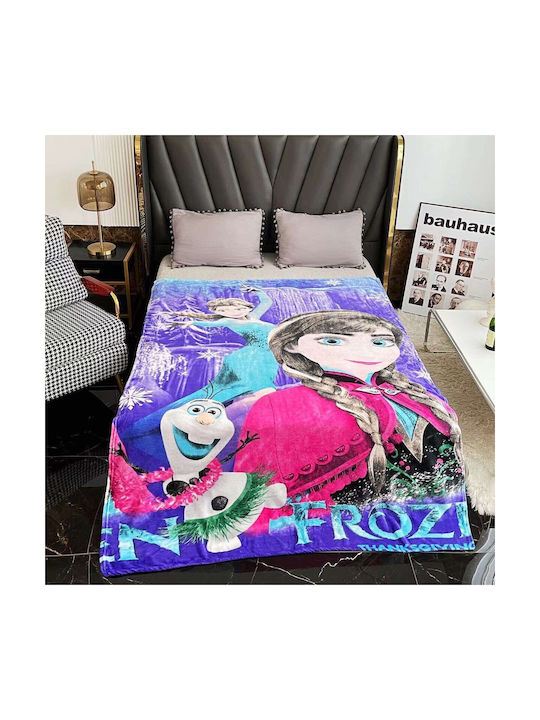 Κουβέρτα Βελουτέ Frozen Frozen 160x220εκ.