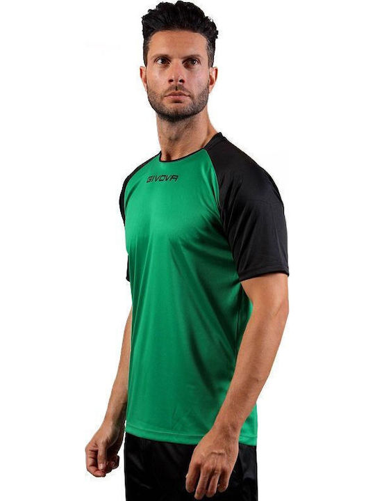 Αθλητικό T-shirt Black/green