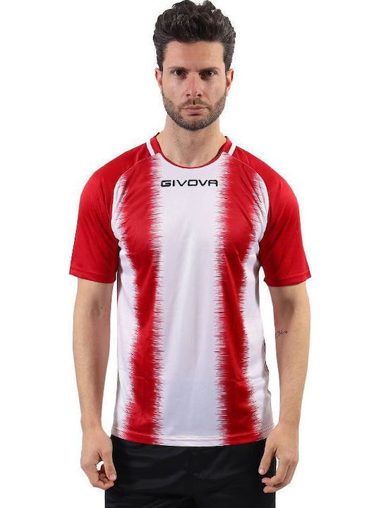 Sportliches T-Shirt Weiß/Rot