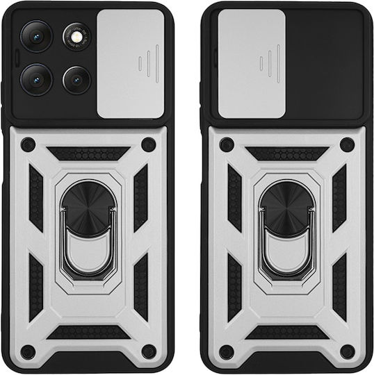 Ring Armor Case Campro Sonique Motorola Moto G86 5G Moto G86 5G Power Silver