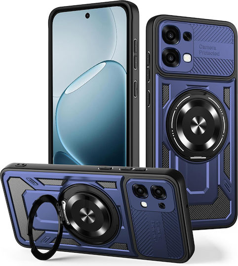 Techsuit Rückseite Umschlag aus Silikon Blau (Oppo A6 Pro 4G / A6 Pro 5G)