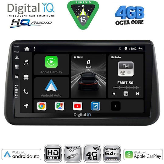 Digital IQ Ηχοσύστημα Αυτοκινήτου για Opel Meriva 2010-2017 (Bluetooth/USB/WiFi/GPS/Apple-Carplay/Android-Auto) με Οθόνη Αφής 9"
