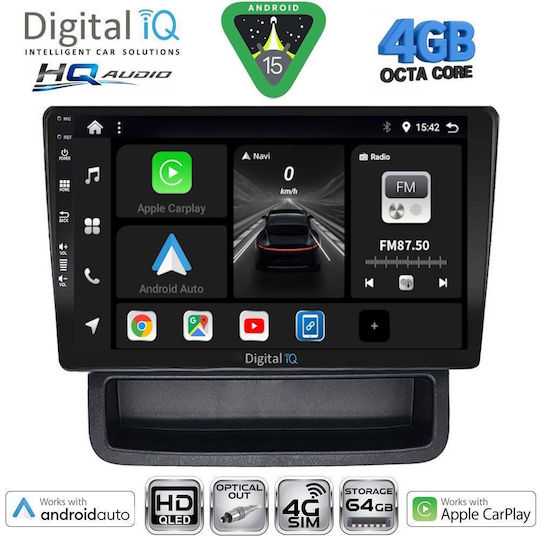 Digital IQ Ηχοσύστημα Αυτοκινήτου για Opel Vivaro Renault Trafic Nissan Primastar 2004-2015 (Bluetooth/USB/WiFi/GPS/Apple-Carplay/Android-Auto) με Οθόνη Αφής 10"