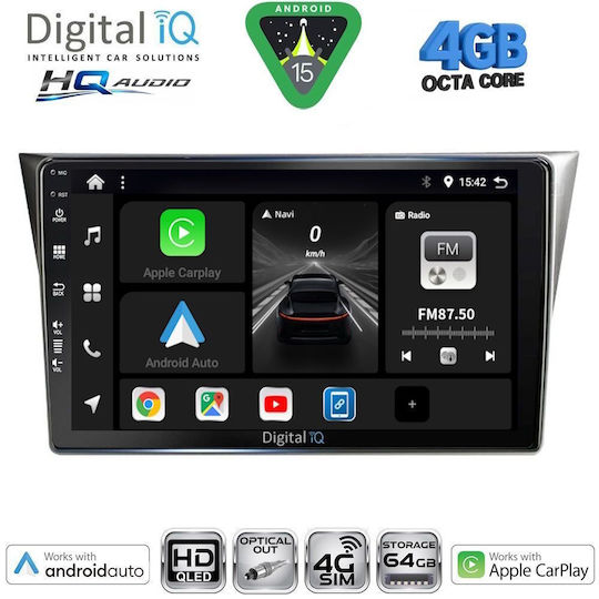 Digital IQ Car Audio System for Subaru Impreza 2002-2008 Bluetooth USB WiFi GPS Apple CarPlay Android Auto with 9" Touch Screen