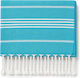 Morena Spain Morena Spain Strandtuch Hellblau mit Fransen 100x178cm