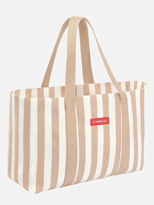 Μπλε Canvas Tote Bag 50x20x35 Cm Εσωτερική Θήκη Delma Flamingueo