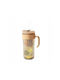 ecarla Plastic Glass in Brown Colour with Straw 550ml