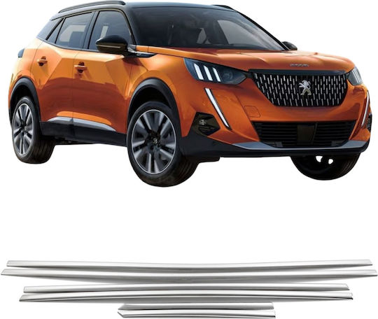 Лайсни За Странични Прозорци Неръждаема Стомана Хром Peugeot 2008 От 2020