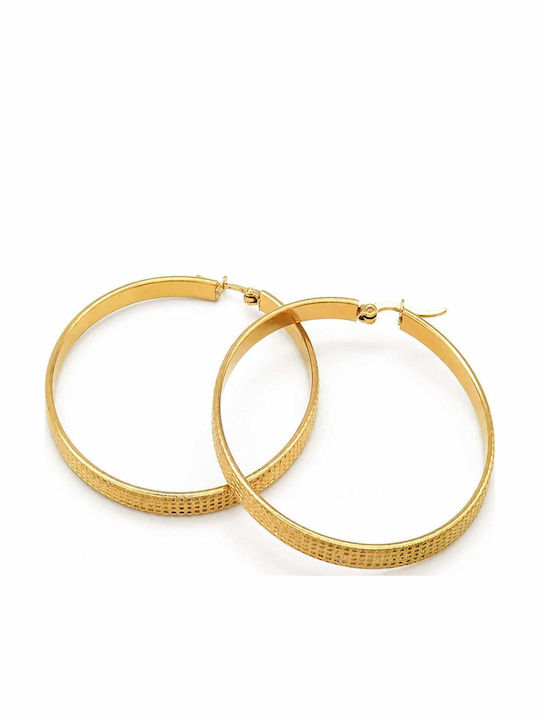Charmy Earrings Hoops Gold Plated Steel