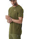 Sportliches Herrenbluse Kurzarm T-Shirt Grün