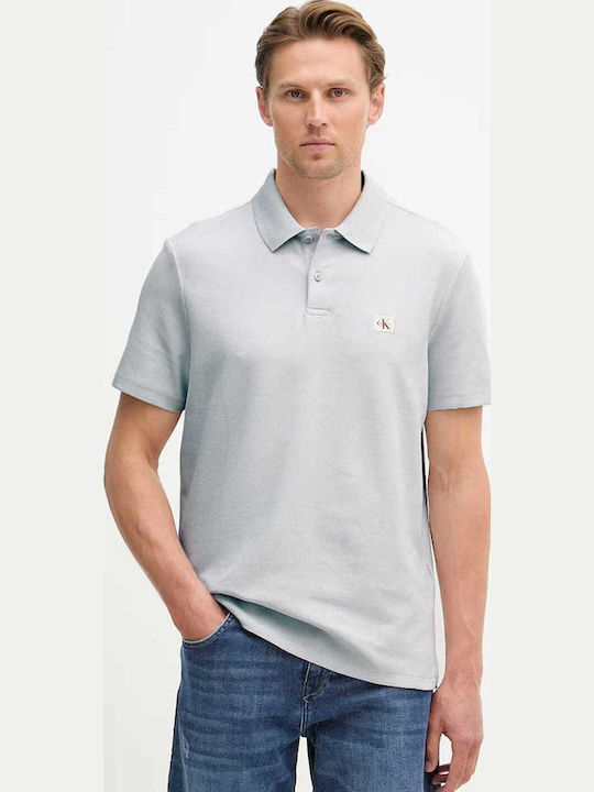 Calvin Klein Polo Bluză Cu Mânecă Scurtă Gri De...