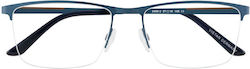 Vistan 02489 002 Brillengestelle mit Rezept Geschlecht Männer Material Metall Farbe Blau