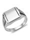 Kiriakos Gofas Men's Ring with Stones Silver