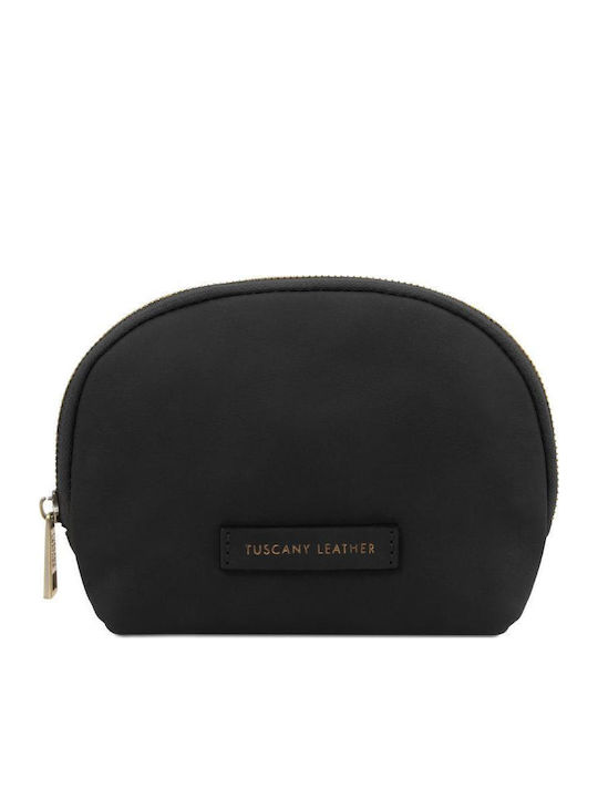 Vera Unisex Leder Kulturbeutel Schwarz