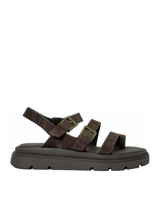 Alta Moda Women's Flat Sandals Flatforms Brown