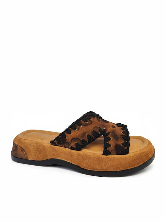 Leather Women's Anatomic Tabac Brown Sandals