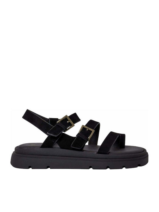 Alta Moda Women's Flat Sandals Flatforms Black