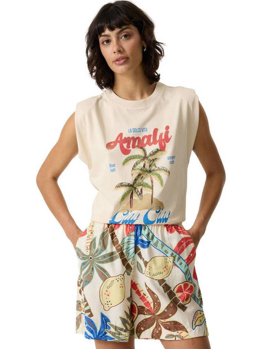 Garcia Women's Beige T-shirt