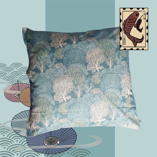 Oxygen Oxygen Dekorativer Kissenbezug Japanesse Koralle 45x45cm