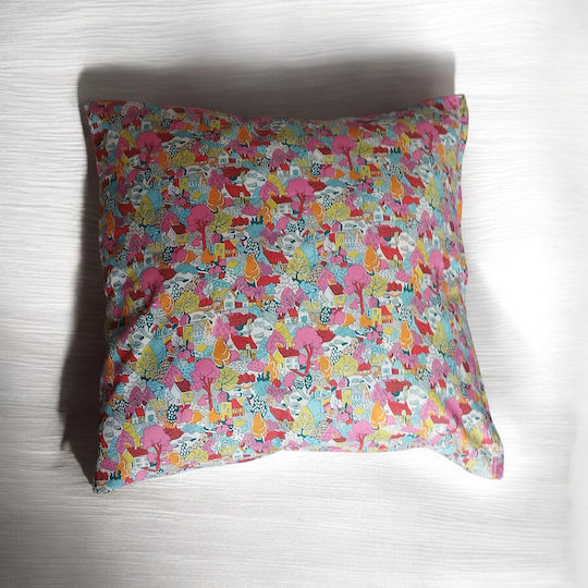 Oxygen Winter In Town Multicolour Kids Throw Pillow