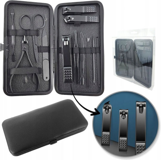 Ecarla Nagelzubehör Set In Case 12 Stück Schwarz Ak21