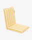 Flamingueo Beach Chair Yellow Waterproof 103x45x7cm