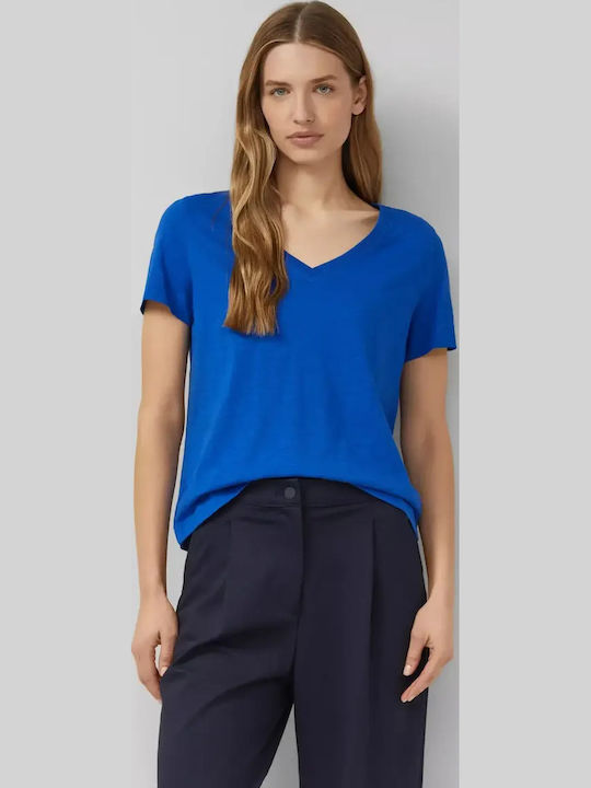 s.Oliver Damen T-Shirt Königsblau