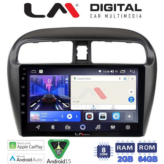 LM Digital Auto-Audiosysteme für Mitsubishi Raumstern 2013 Bluetooth USB Eingebautes Wi-Fi GPS Apple CarPlay Android Auto