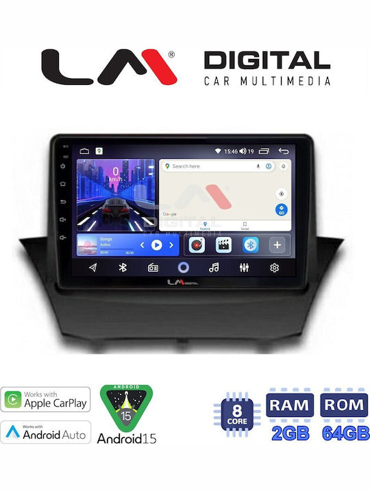 LM Digital Car Audio System for Ford Fiesta 2008 2017 Bluetooth USB Wi-Fi GPS Apple CarPlay Android Auto